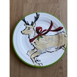 THRESHOLD - Christmas Melamine Plate Dinner Deer